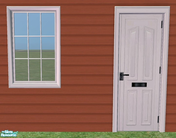 Sims 2 — Simple Sign Door + Window - Recolor Whit by Bitzybus — Recolor for the simple sign door and window. You will