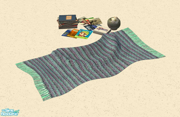 Sims 2 — Rugs by Sophel21 — striped colorful rugs / carpets. mesh by steffor (viva rug)