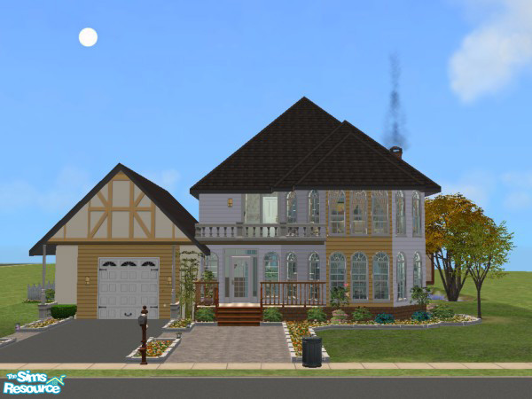 Sims 2 — Sim Lane 808B by judyhugsnoopy — A medium size lot,old country style with garage.2 stories with basement,BBQ