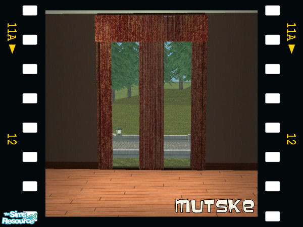 Sims 2 — Long curtains 04 by Mutske — Nice long curtains. New Mesh.