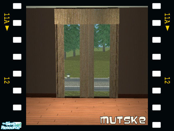 Sims 2 — Long curtains 03 by Mutske — Nice long curtains. New Mesh.