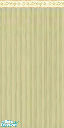 Sims 2 — TL GreenStripe w Border 2 by Tirre — A wallpaper with matching border.
