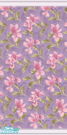 Sims 2 — Bold Pink Iris by Henwen — A bright and bold paper. Matching carpet available. Made by Henwen.
