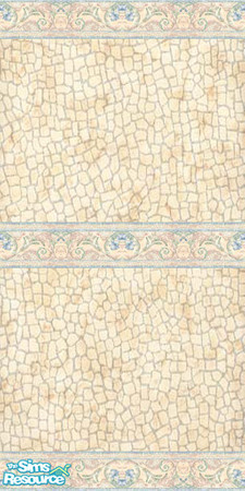 Sims 2 — cb's Mosaic (ver.3) - All by oldmember_carebear71 — This wall was meticulously hand crafted, and mass produced