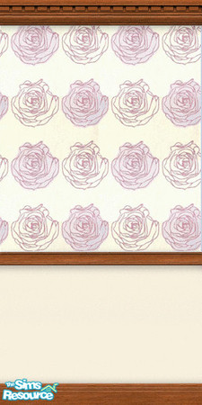 Sims 2 — Roses by Snowbelle — Floral Motif, designed by Snowbelle. 
