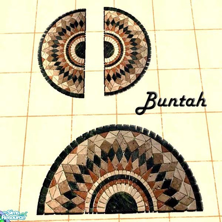 Sims 2 — Mosaic Tiles for Trey9 by buntah — Trey79nc sent me these mosaic patterns and asked me to make a set of floor