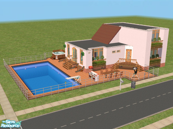 Sims 2 — Deluxe Studio by LadyMinion — This pad is made for the single sim who loves to party! Plenty of entertainment