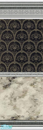 Sims 2 — Superstition 3 by Lorah — 14 somber, yet showy walls in grays and other obscured colors.