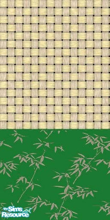 Sims 2 — Tiki Wall - Green with Bamboo by oldmember_JLGRL11 — Do you miss the Tiki - themed walls and floors from TS1? I