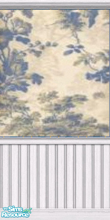 Sims 2 — blue floral by oldmember_topmodele — made by topmodele @ tsr