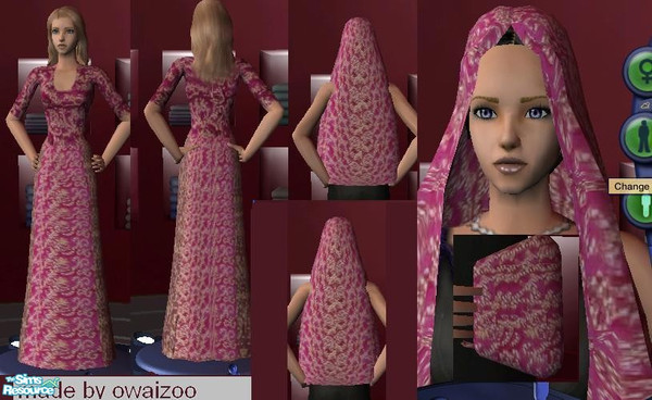 Sims 2 — Pakistani bride dress+veil+purse by owaizzz — this set is made by me..it contains very original pakistani bride