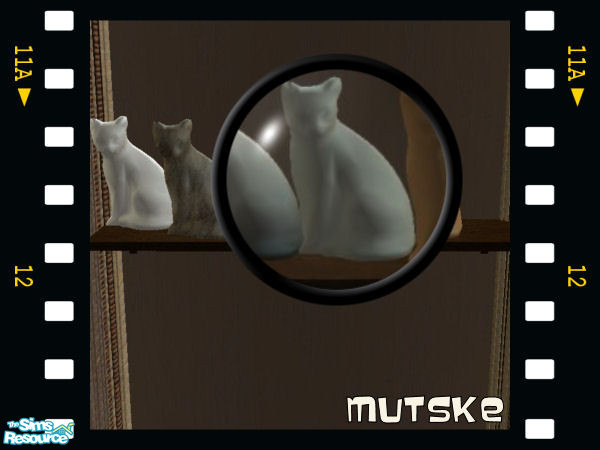 Sims 2 — Cats Grey by Mutske — New Mesh!!! Cats to place on any surface.