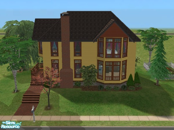 Sims 2 — Grandma's Victorian by Schnecke — Here's a home any grandmother would be proud to own! Features a fenced flower