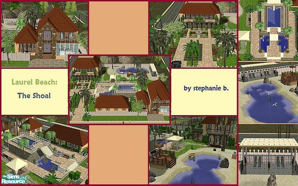 Sims 2 — Laurel Beach: The Shoal by stephanie_b. — The Shoal will make a perfect home or downtown resort. The lot