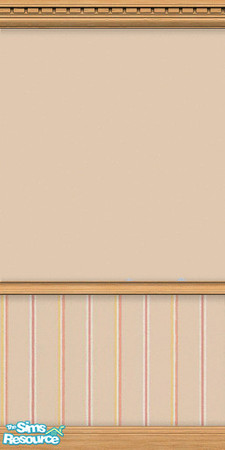 Sims 2 — Stripe by Snowbelle — A beige based wall with orange yellow and white stripes.