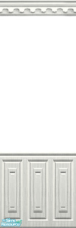 Sims 2 — Panels White by Lorah — Pastel colored half paneled walls for baby's room in mint, pink, white, blue, wood and