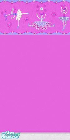 Sims 2 — Dolls by Snowbelle — a bright wall and border