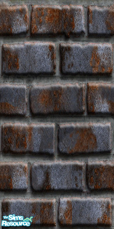 Sims 2 — Blue Red Brick by snowkattx1 — Blue Red Brick