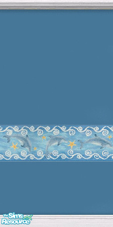 Sims 2 — dolphins by Snowbelle — Five dolphin bathroom designs