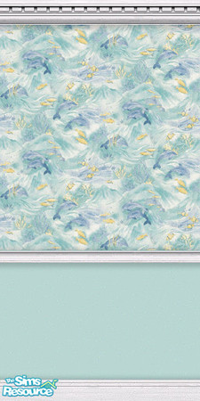 Sims 2 — dolphins by Snowbelle — Five dolphin bathroom designs