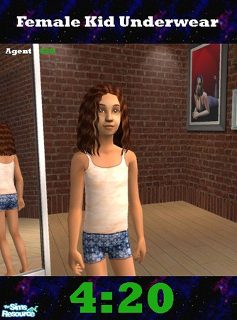Sims 2 — Crinkled Undershirt n Undies by Agent420 — This is a nice tan colored shirt that has been crinkled by the girl