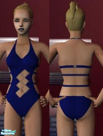 Sims 2 — adult swim costume by sue-gabalot — blue design