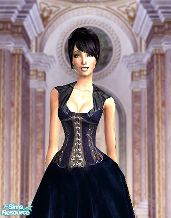 Sims 2 — Victorian Elegance 5 by FrozenStarRo — A set of victorian gowns for ladies. Can be worn both as casual or formal
