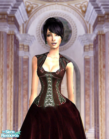 Sims 2 — Victorian Elegance 1 by FrozenStarRo — A set of victorian gowns for ladies. Can be worn both as casual or formal