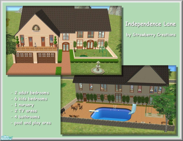 Sims 2 — Independence Lane by Strawbz — 