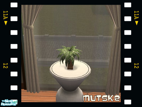 Sims 2 — Plant 01 New Mesh by Mutske — 3 new mesh plants. You can never have enough plants! OFB competable, placeable on