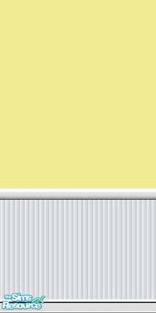 Sims 2 — Yellow Paint with Wainscotting by wytetygryss — A simple painted wall with white wainscotting. Classic yet
