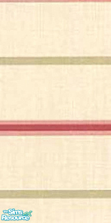 Sims 2 — Horizontal Stripes by smartyartygirl — A wall with green and coral horizontal stripes.