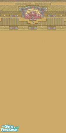 Sims 2 — Mustard Deco by pussycatlarue13 — Beautiful vintage 20's style paper
