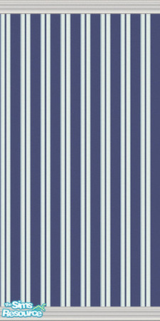 Sims 2 — Beach House Blues Wall Set 8 by Girl-from-mars — Contains 12 wells. 6 with white trim and 6 with dark wood trim.