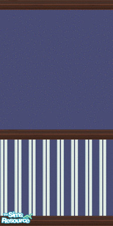 Sims 2 — Beach House Blues Wall Set 5 by Girl-from-mars — Contains 12 wells. 6 with white trim and 6 with dark wood trim.