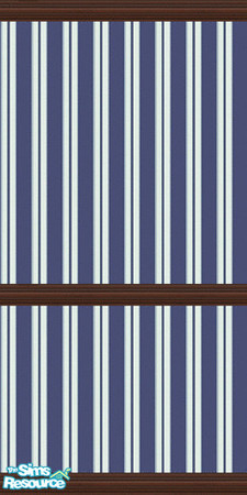 Sims 2 — Beach House Blues Wall Set 3 by Girl-from-mars — Contains 12 wells. 6 with white trim and 6 with dark wood trim.