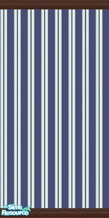 Sims 2 — Beach House Blues Wall Set 2 by Girl-from-mars — Contains 12 wells. 6 with white trim and 6 with dark wood trim.