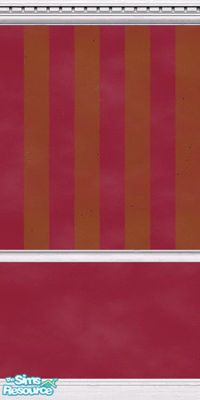 Sims 2 — Red and gold stripes with trim by jokerette — Part of the red and gold collection