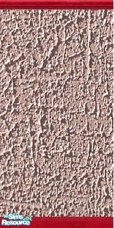 Sims 2 — Red Dirt Plaster Wallpaper by nevaberry — Red colored dirt plaster wallpaper outlined with wooden borders.