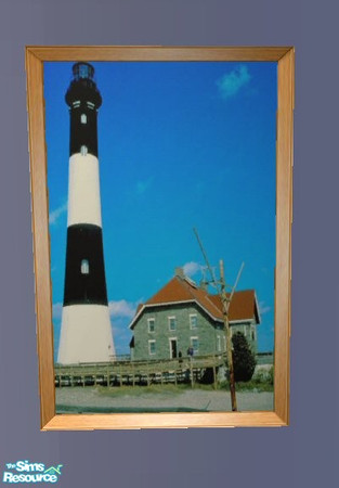 Sims 2 — Lighthouse Portrait by maddox97 — Recolored with Wizards of SimPE. Recolor of MAXIS Lady on Red.
