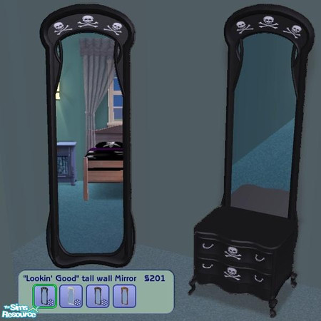Sims 2 — Wall Mirror - Pirate Recolor by Dr Pixel — Recolor for my Lookin' Good wall Mirror, and for the Maxis St Ajoque