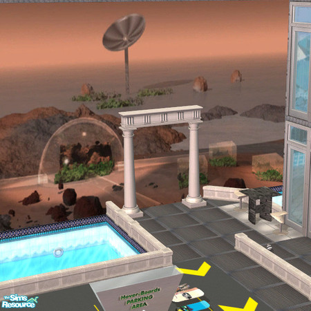 Sims 2 — Hover Boarders Club Giant Decor by cemre — Giant picture your future world...