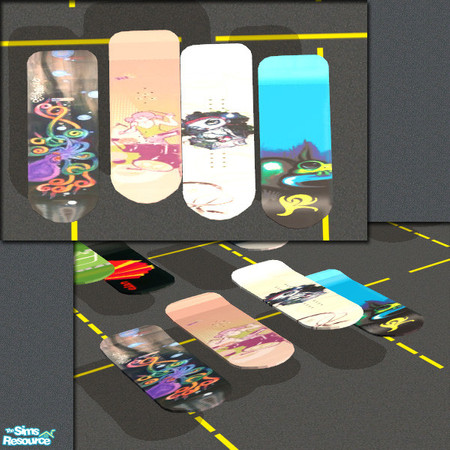 Sims 2 — Four Hover Boards Recolor by cemre — Hover boards for your future world...