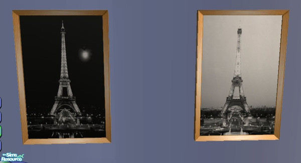 Sims 2 — Eiffel Tower during the day by maddox97 — Recolored with Wizards of SimPE. Recolor of MAXIS Lady on Red.