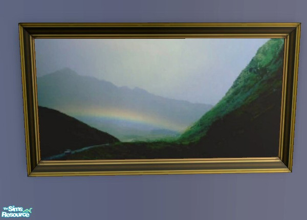 Sims 2 — Rainbow over Ireland by maddox97 — Recolor of Maxis Rolling Hills.