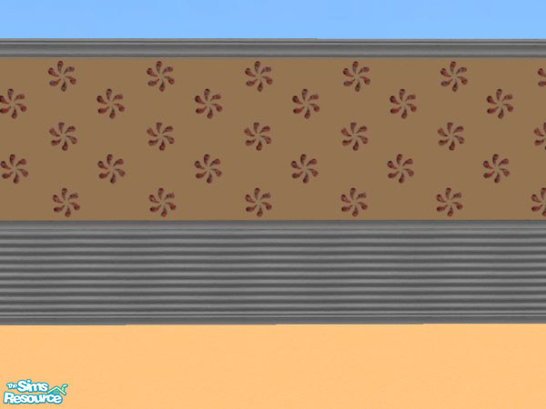 Sims 2 — Orange Swirls by Queen_Of_The_Stone_Age — A funky orange wall&floor set :)