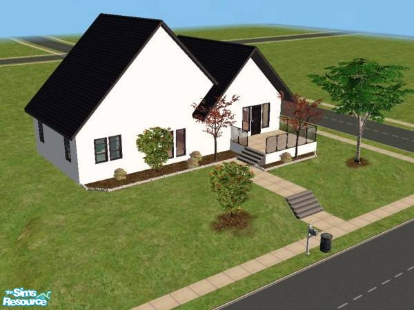 Sims 2 — Modern Split By Ang by angelacarth — This is a split level, open plan house that is pretty spacious. Plenty of