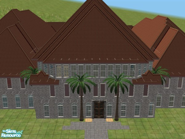 Sims 2 — My first creation! by CharmedLara — This house can serve like a beach house for your sims. It has a big swimming