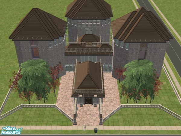 Sims 2 — Dream House by CharmedLara — A very beautiful house for your sims. It has 4 floors and if you look carefully,