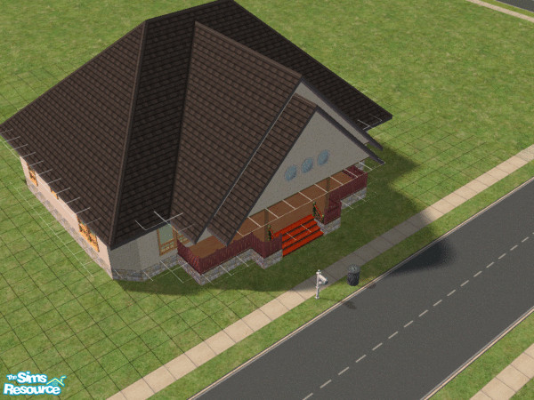 Sims 2 — Queen Anne by oldmember_windstar2 — This modern home is of the 20th Century Queen Anne style with two bedrooms